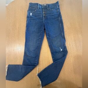 Madewell Dark Blue High Rise Jeans